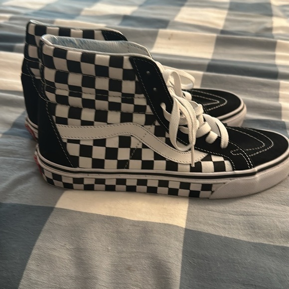Custom custom checkerboard on checkerboard sk8-His - Picture 2 of 3